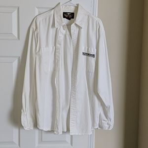 Long sleeve Denim Harley-Davidson button down.